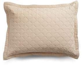 Martha Stewart Broadstitch Linen-Cotton Pillow Sham