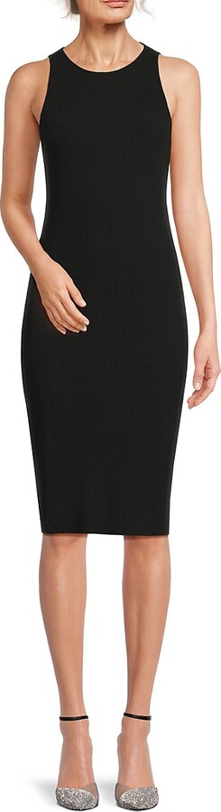 Vince Ribbed Sleeveless Dress