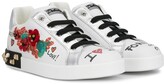 Thumbnail for your product : Dolce & Gabbana Children Graffiti Print Sneakers