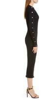 Thumbnail for your product : Versace Long Sleeve Wool Rib Midi Sweater Dress