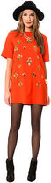 Thumbnail for your product : *MKL Collective The Bejeweled Dress in Scarlet