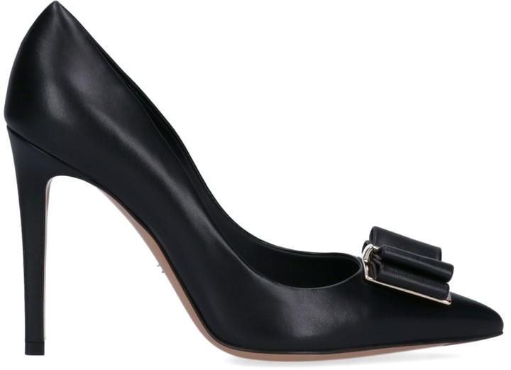 ferragamo double bow pump