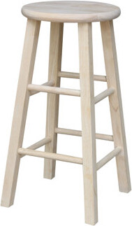 Langley Street™ Maner Solid Wood Counter & Bar Stool