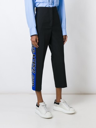 Golden Goose Cropped Side Stripe Trousers