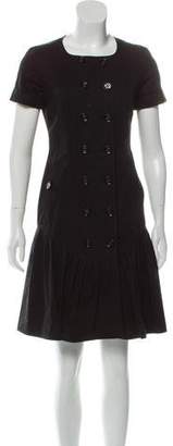 Burberry Fluted Double-Breasted Dress