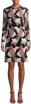Thumbnail for your product : Emilio Pucci Embroidered Lip Print Sheath Dress