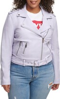 Thumbnail for your product : Levi's Water Repellent Faux Leather Fashion Belted Moto Jacket