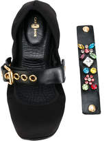 Thumbnail for your product : Car Shoe embellished strap ballerinas
