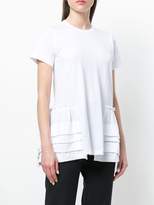 Thumbnail for your product : Comme des Garcons asymmetric pleated hem T-shirt