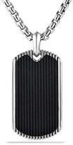 Thumbnail for your product : David Yurman Royal Cord Tag with Black Onyx on Chain