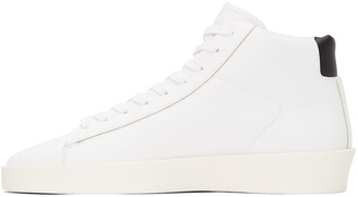 Essentials White Tennis Mid Sneakers
