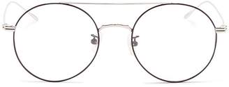 Stephane + Christian 'Lille' metal round aviator optical glasses