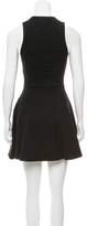Thumbnail for your product : Nicholas Leather-Accented Mini Dress