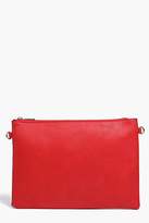 Thumbnail for your product : boohoo Zip Top Clutch Bag