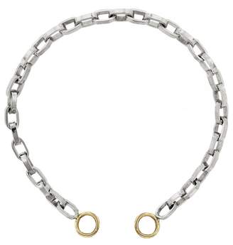 Marla Aaron Sterling Silver Biker Chain Bracelet - Yellow Gold Loops