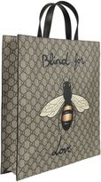 Thumbnail for your product : Gucci Bee Print Soft Gg Supreme Tote