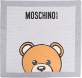 Thumbnail for your product : MOSCHINO BAMBINO Cotton Teddy-Bear Print Blanket