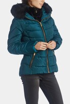 Thumbnail for your product : GUESS Faux Fur Trim Hooded Puffer