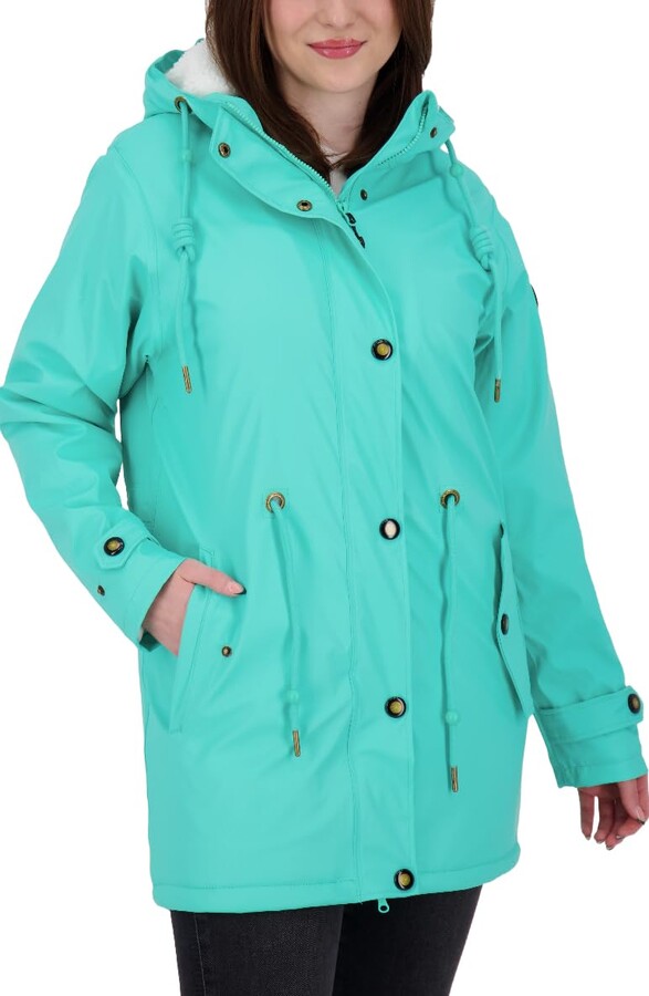Ankerglut Women's Friesennerz Raincoat Rain Jacket with Hood Waterproof