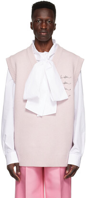 we11done Pink Wool Vest