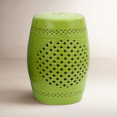 Birch Lane Lina Lattice Porcelain Garden Stool