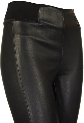 Brunello Cucinelli Leather Trousers Black