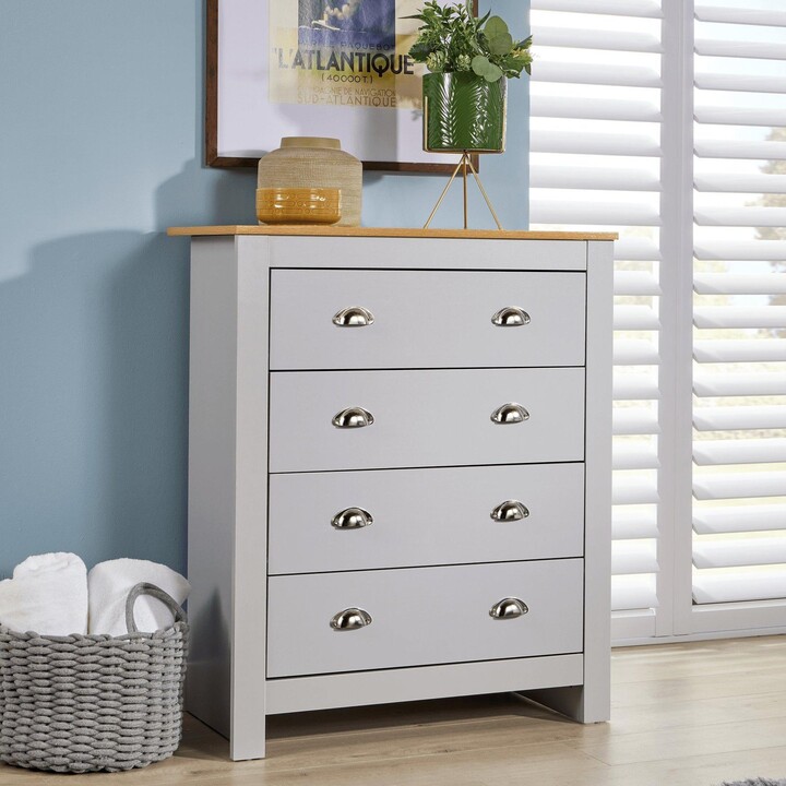 Home Source Camden 4 Drawer Chest Bedroom Storage Unit ShopStyle