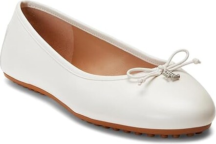 Lauren Ralph Lauren Jayna Driver Women's Flat Shoes Soft White : 7 B ...