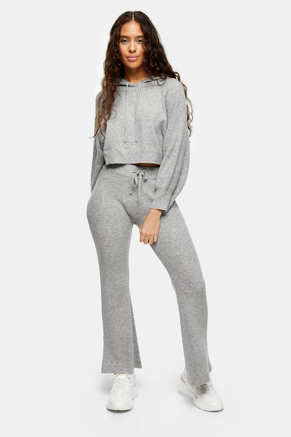 petite grey flares