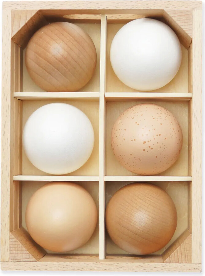 Le Toy Van Farm Eggs Market Crate set