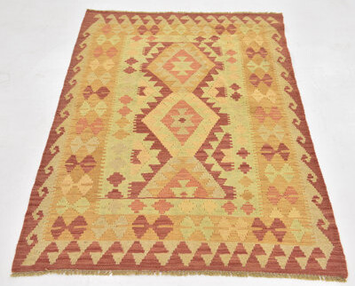 Isabelline One-of-a-Kind Elland Hand-Knotted New Age Rust Red 3'5\
