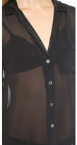 Thumbnail for your product : Equipment Keira Blouse with Contrast