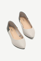 Thumbnail for your product : Ardene Color Block Faux Leather Pointy Flats