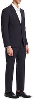 Thumbnail for your product : Emporio Armani M Line Navy Stretch Wool Suit