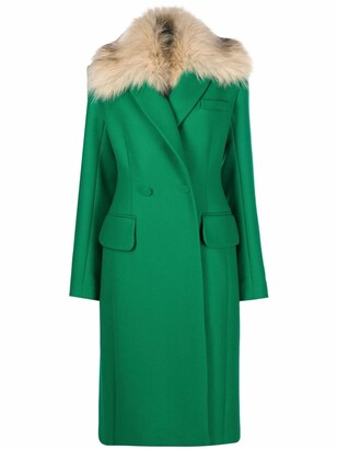 emerald green coat
