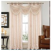 Thumbnail for your product : Kashi Home Madeline Crushed Satin Curtain Panels 53'' x 90'' - 2 Pack Beige