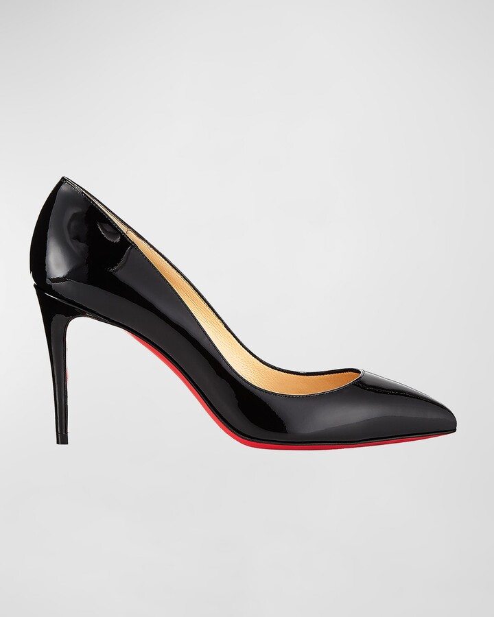 Christian Louboutin Hot Chick 85 Patent Pump in Black