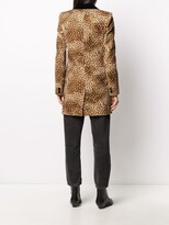 Thumbnail for your product : Redemption Double Breasted Leopard-Print Coat