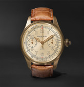 Thumbnail for your product : Montblanc 1858 Chronograph Tachymeter Limited Edition 100 44mm Bronze And Alligator Watch, Ref. No. 116243