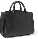 Thumbnail for your product : Rochas Saint Glossed Textured-Leather Tote