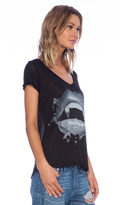 Thumbnail for your product : Lauren Moshi Becca V-Neck Roll Up Sleeve Tee