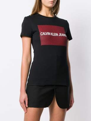 Calvin Klein Jeans logo stars print T-shirt