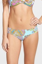 Thumbnail for your product : Trina Turk 'Coral Reef' Shirred Side Hipster Bikini Bottoms
