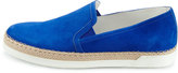 Thumbnail for your product : Tod's Braided Suede Slip-On Sneaker, Blue