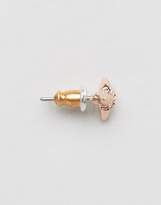 Thumbnail for your product : Pilgrim Rose Gold Flower Stud Earrings