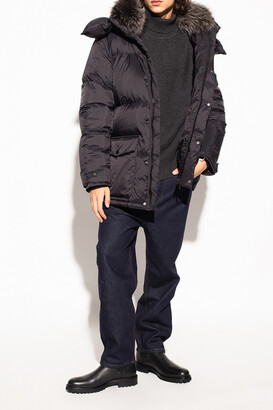 Yves Salomon Down Jacket With Fox Fur Men's Black - ShopStyle Outerwear