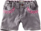 Thumbnail for your product : Osh Kosh 5-Pocket Embroidered Shorts