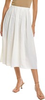 Cascade Linen-Blend Skirt 