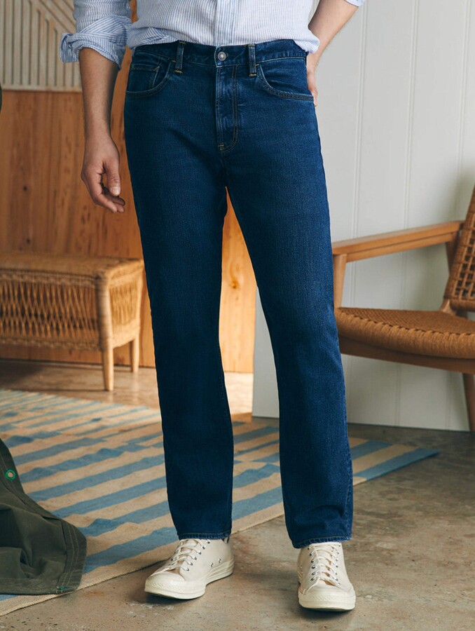 Faherty Organic Cotton Slim Straight Denim