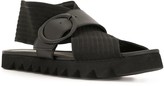 Thumbnail for your product : Joshua Sanders Criss Cross Ridged Sole Sandals